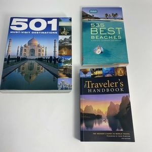 Lot Of 3 Travel Books Traveler's Handbook Beaches